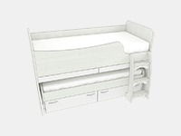 Выдвижные кровати для двоих детей