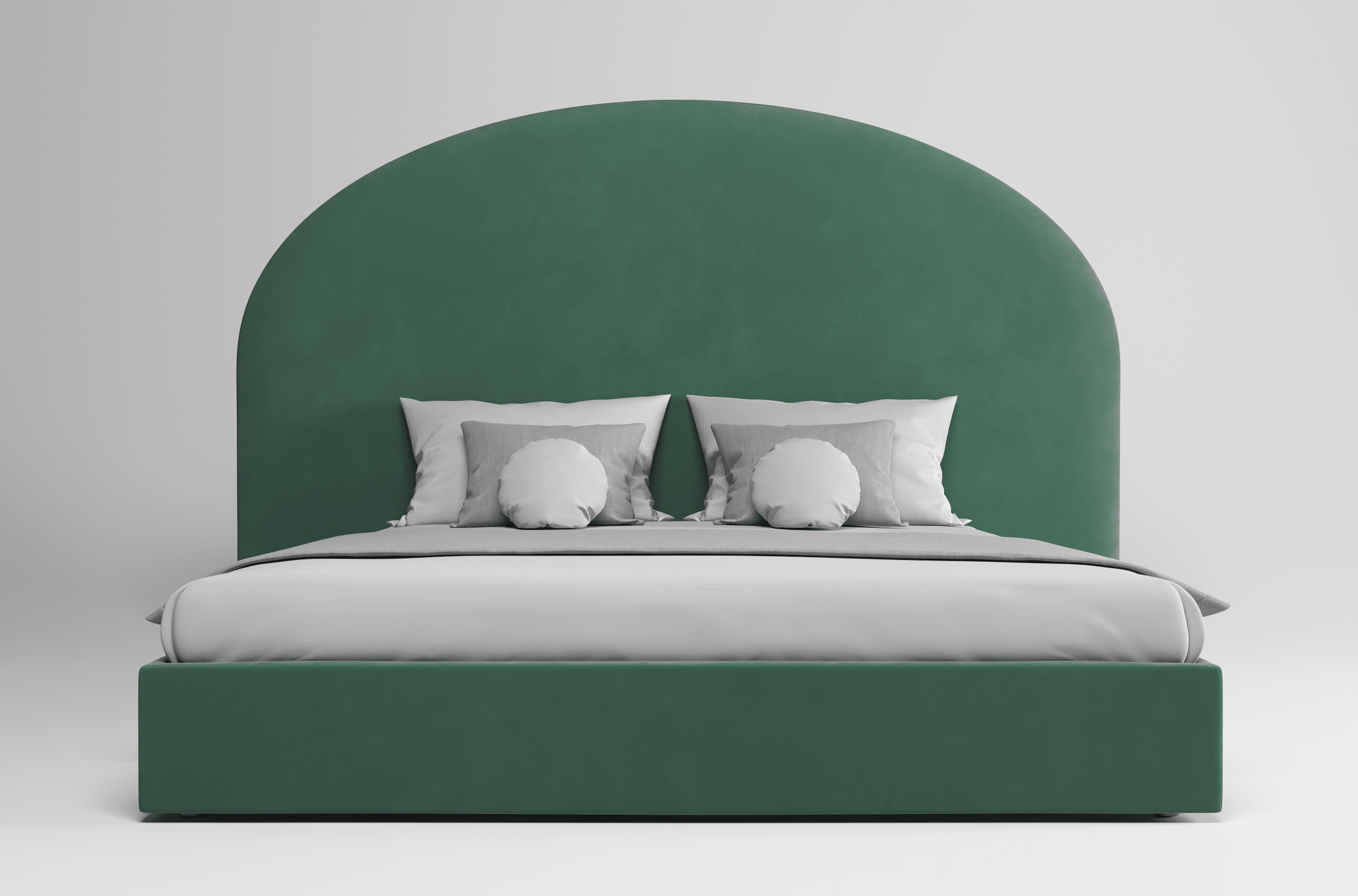 Мягкая кровать Аура, NEO 23 (зеленый), 180х200