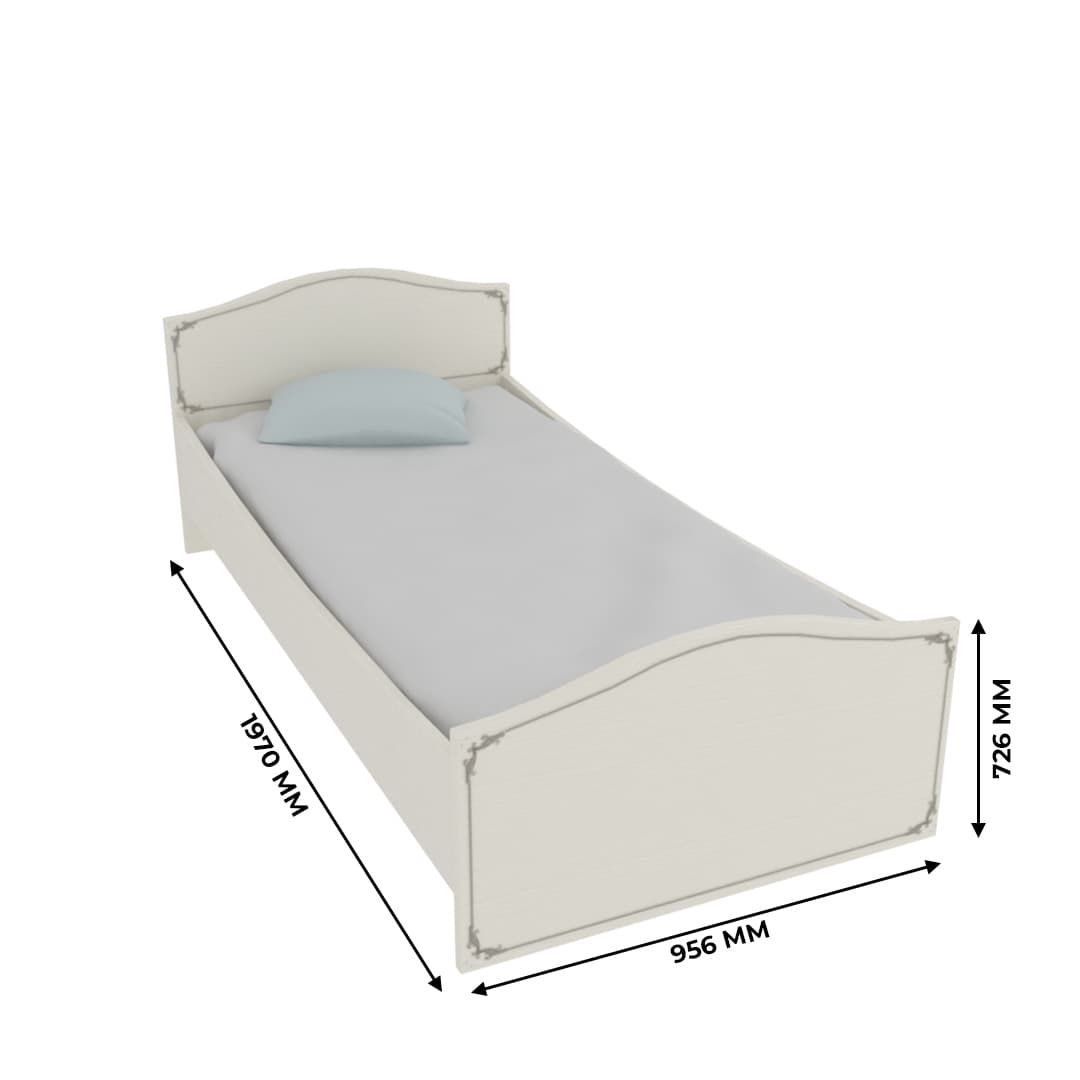 Кровать односпальная S901, 90х190 