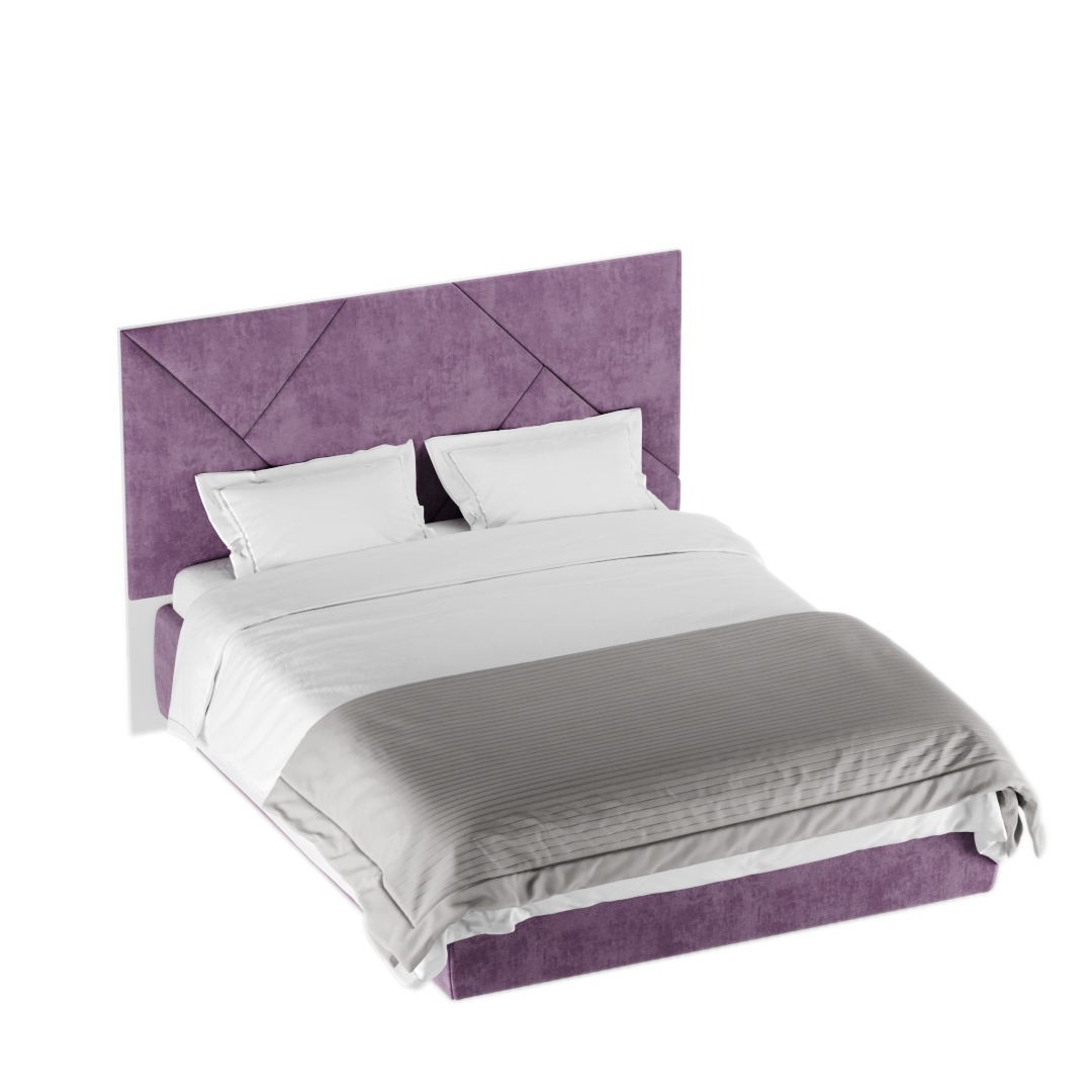 Кровать двуспальная мягкая Geometry  с подъемным механизмом