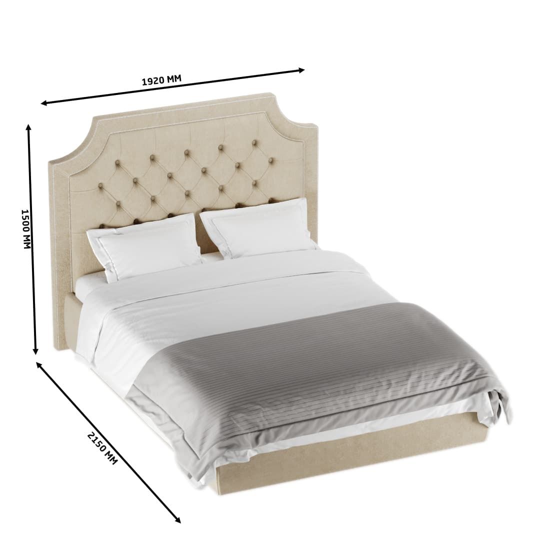 Кровать двуспальная мягкая Mia с подъемным механизмом