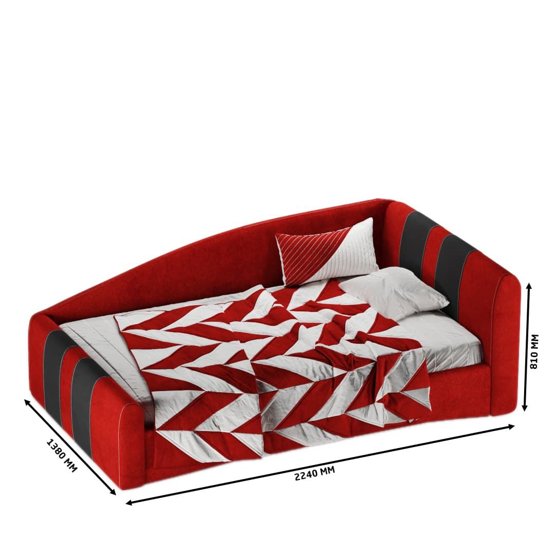 Кровать мягкая с ящиком для белья Formula, 120х200