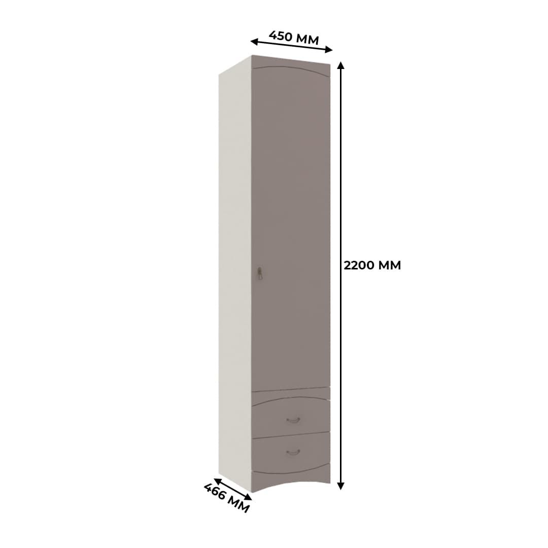 Шкаф 1 дверный с ящиками  S-221.1 L/R