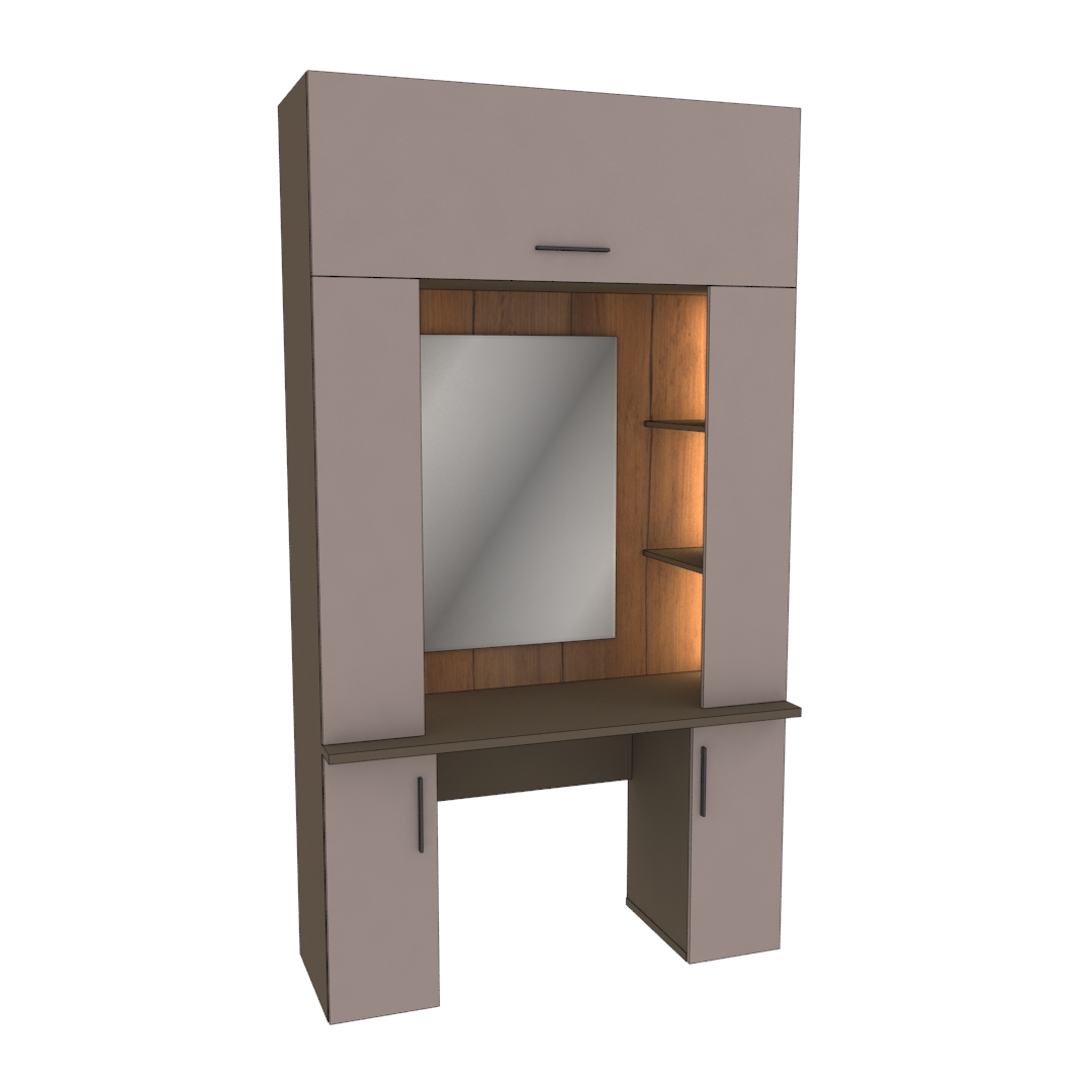 Стол туалетный с секцией и зеркалом с подсветкой  ZG404.44.1