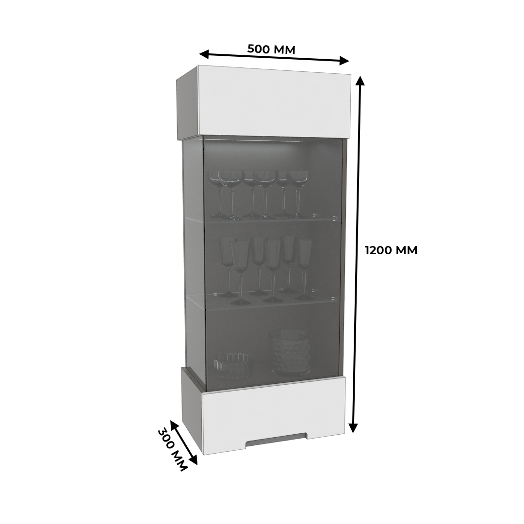 Шкаф навесной с подсветкой ZE360.1 L/R