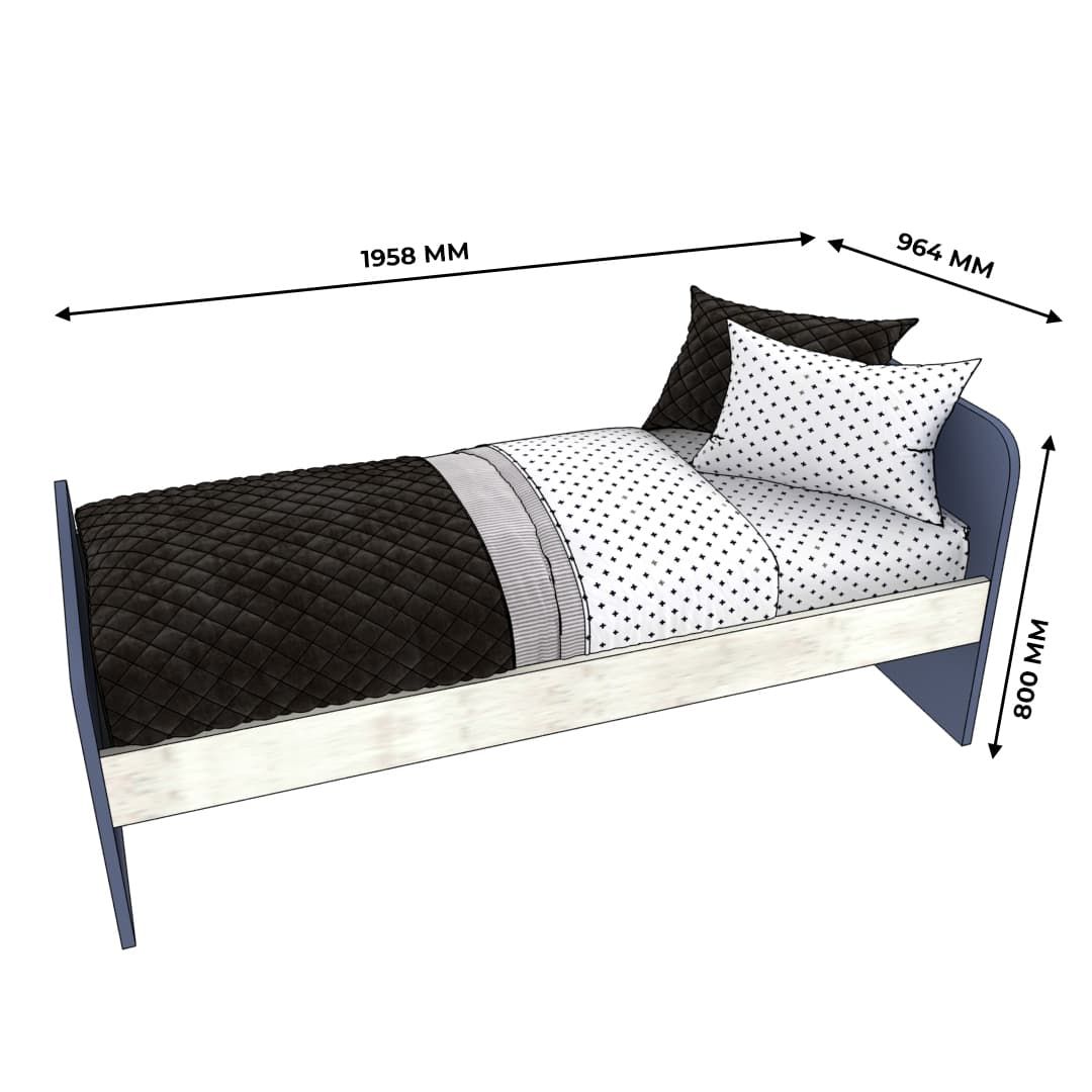 Кровать односпальная Т901, 90х190 