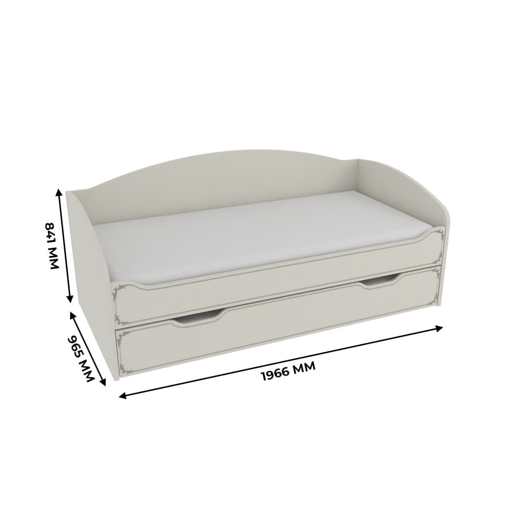 Кровать с выдвижным спальным местом S910, 90х190 