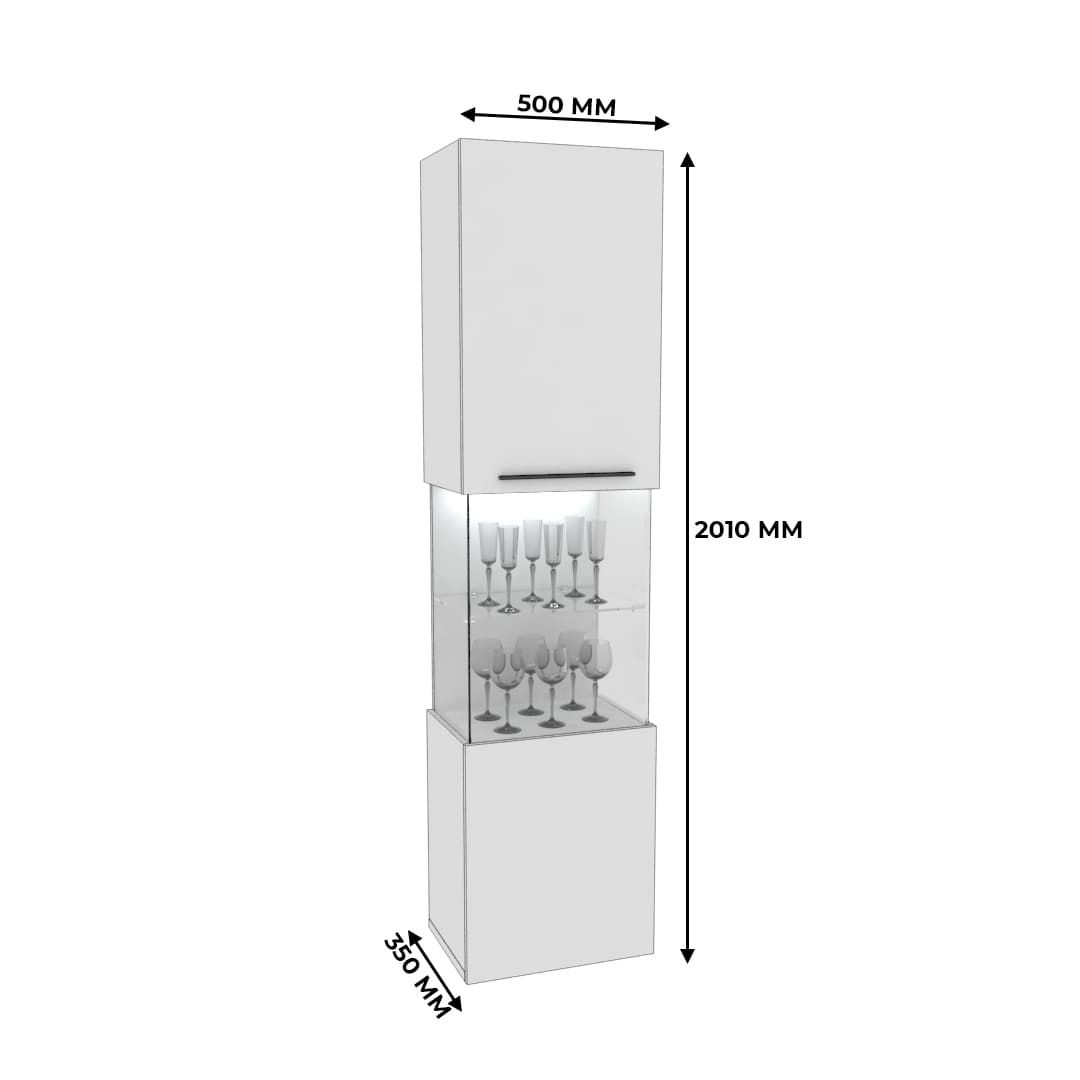 Шкаф напольный с подсветкой ZG225 L/R