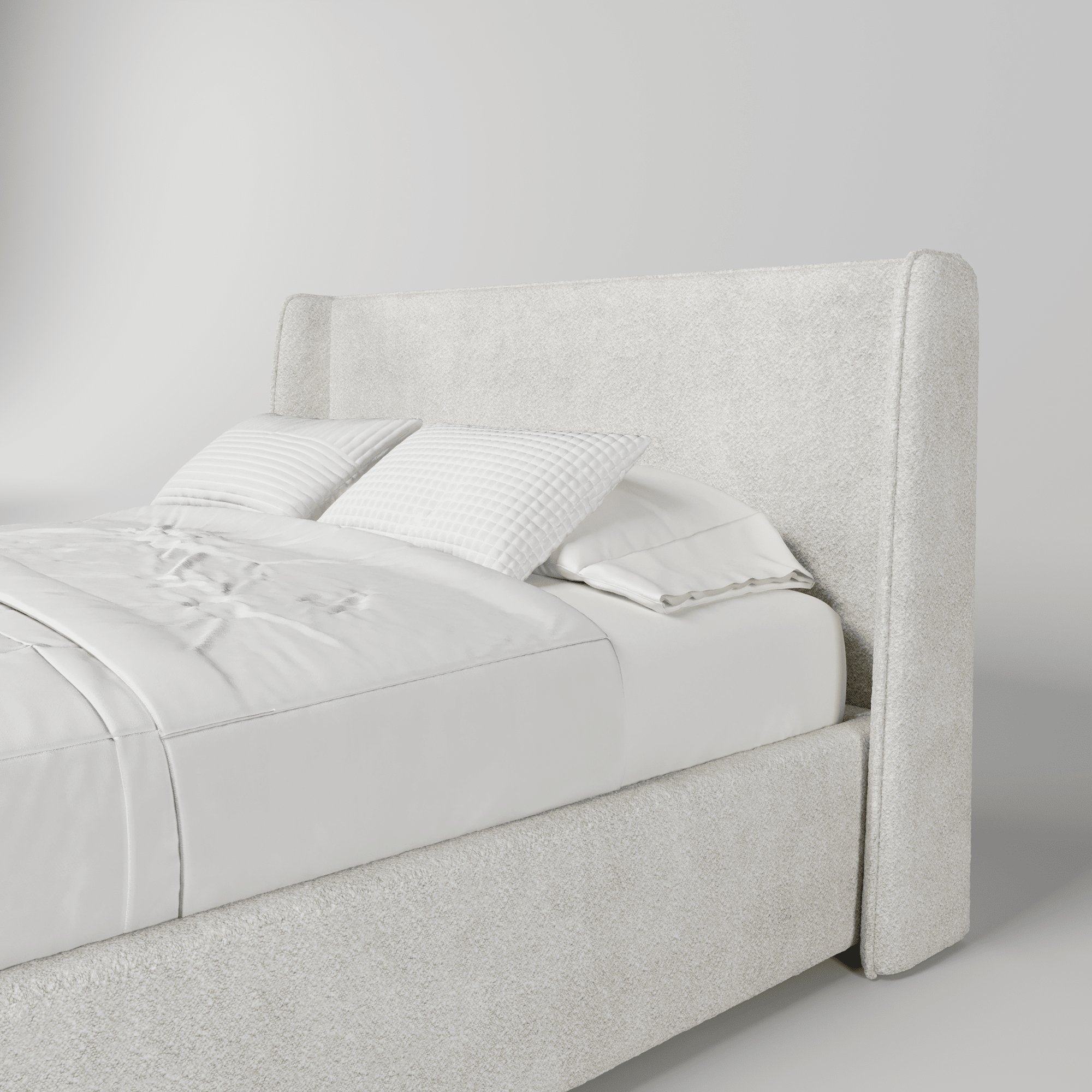 Кровать двуспальная мягкая Lora с подъемным механизмом, 90x200