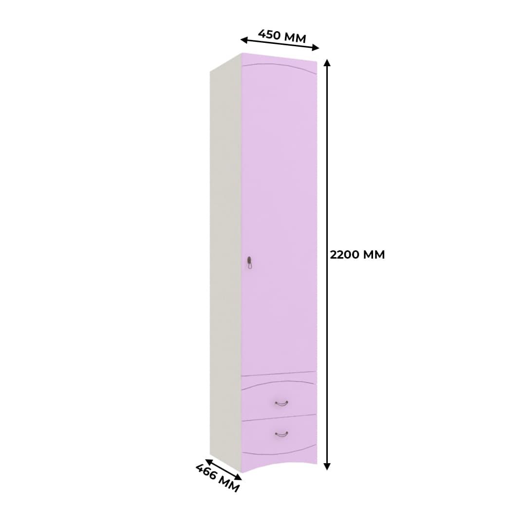 Шкаф 1 дверный с ящиками  S-221.1 L/R 