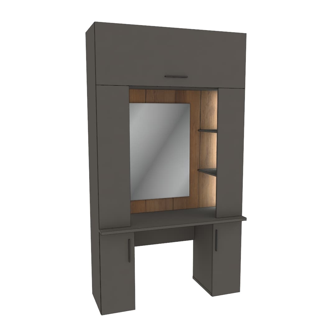 Стол туалетный с секцией и зеркалом с подсветкой  Z404.44.1