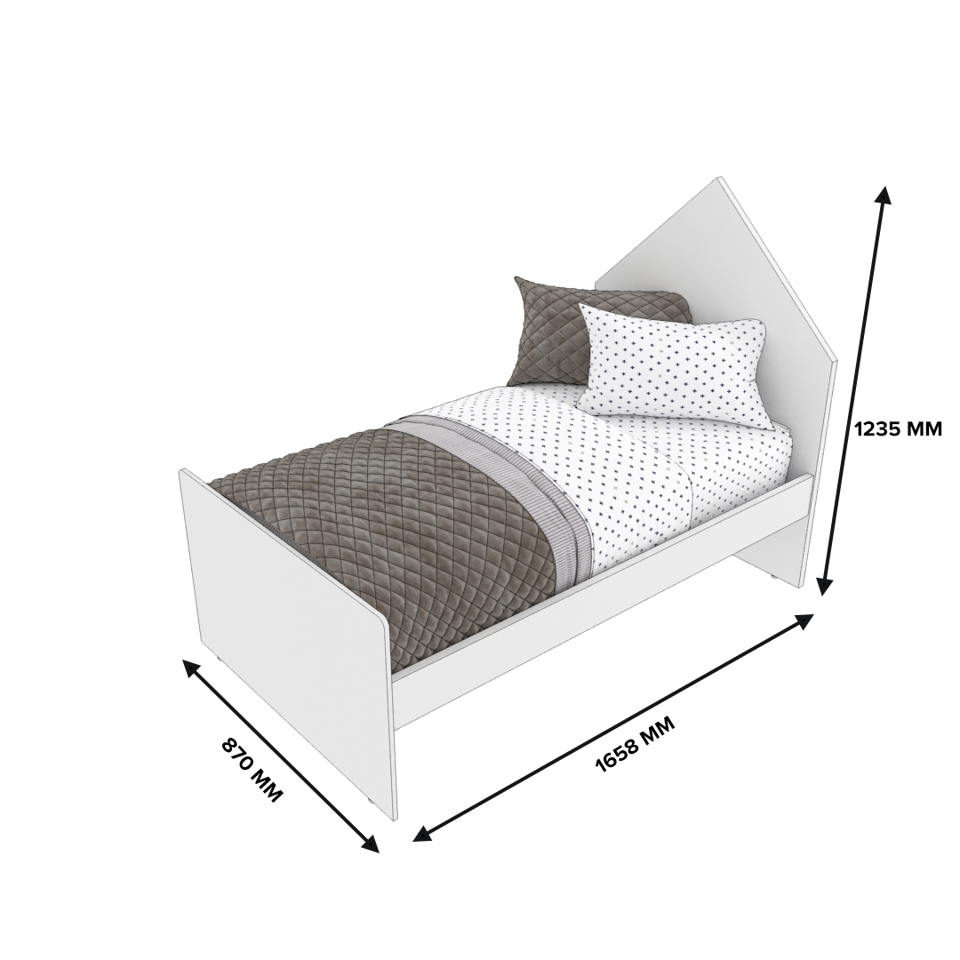 Кровать односпальная Z901.6, 80х160 