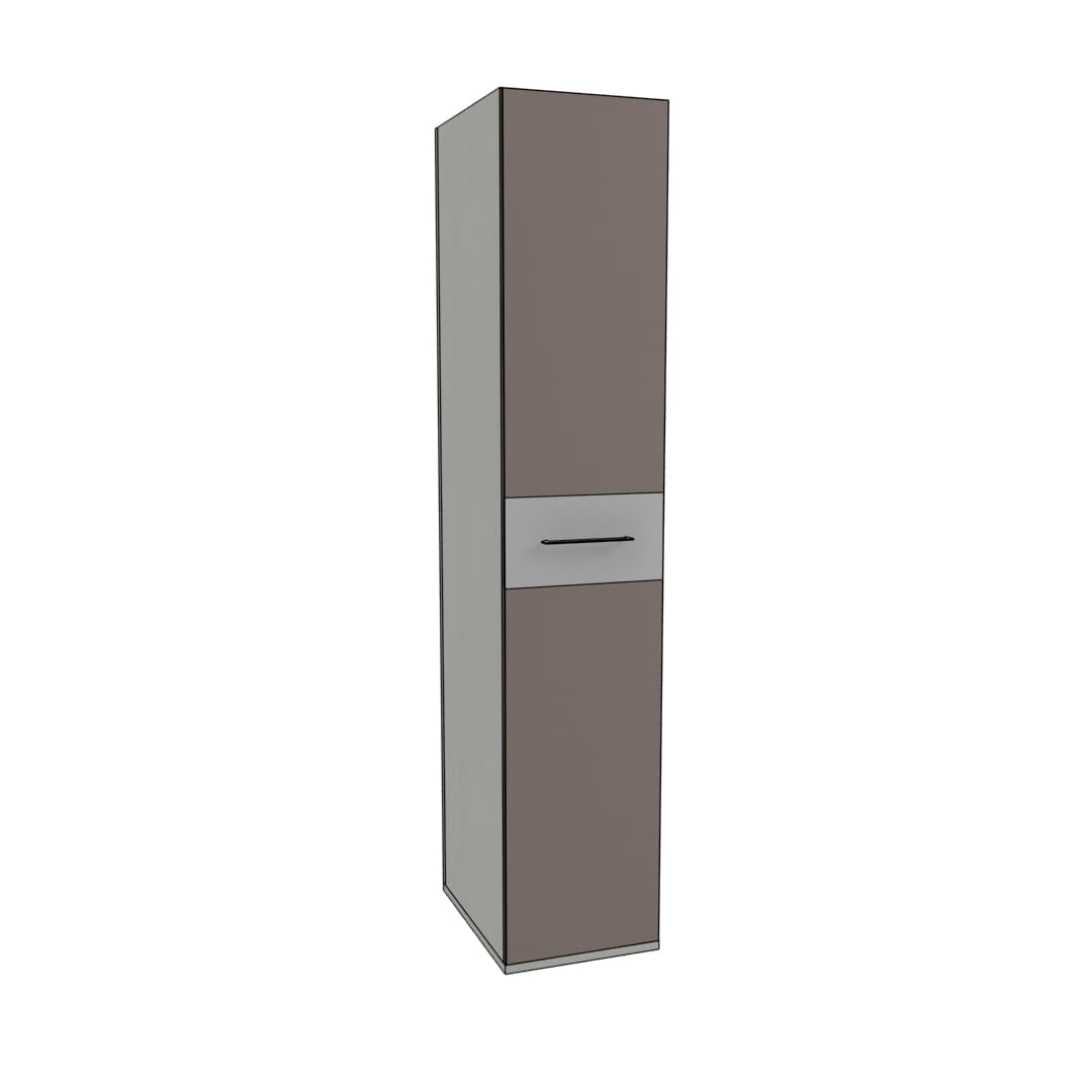 Шкаф одностворчатый узкий со вставкой NG220.60