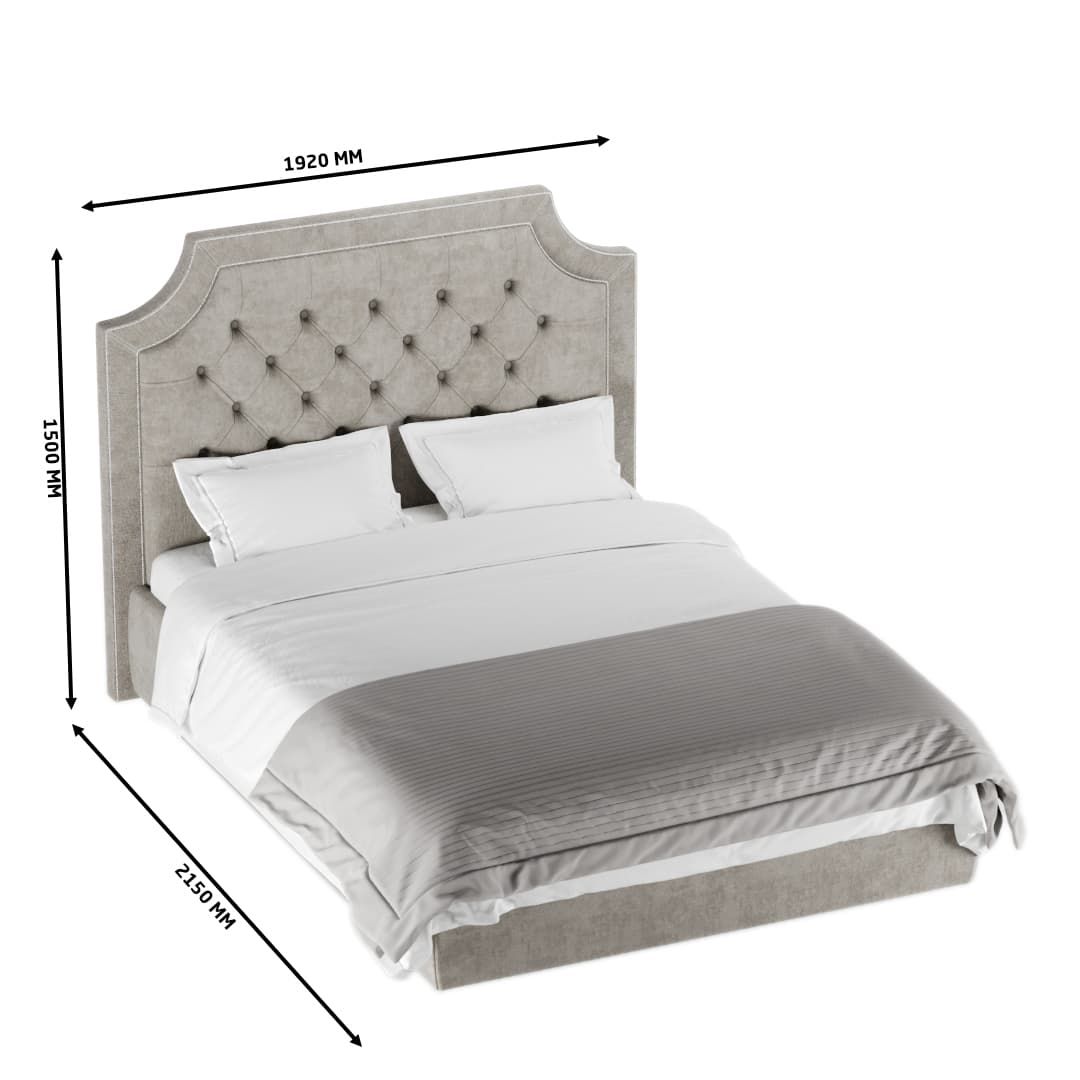 Кровать двуспальная мягкая Mia с подъемным механизмом