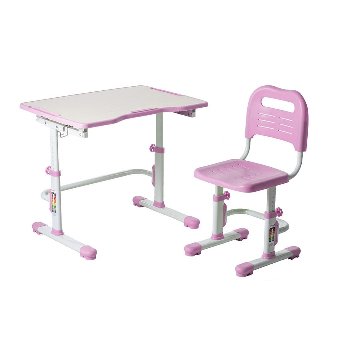 Комплект парта + стул трансформеры Vivo II Pink FUNDESK 