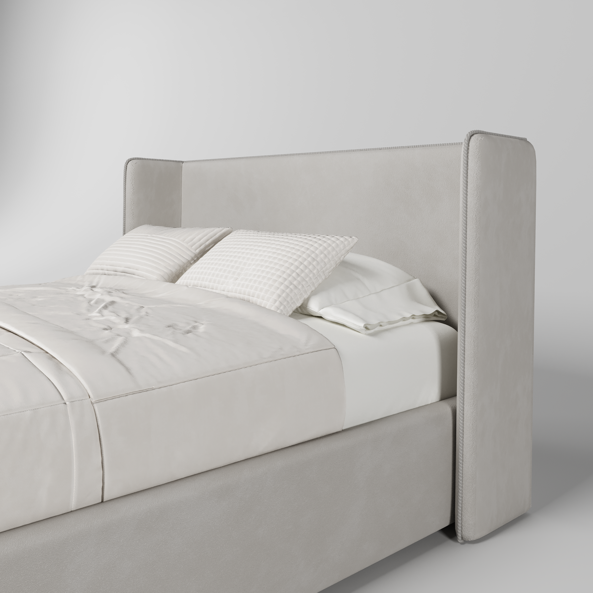 Кровать двуспальная мягкая Avrora с подъемным механизмом, 120x200