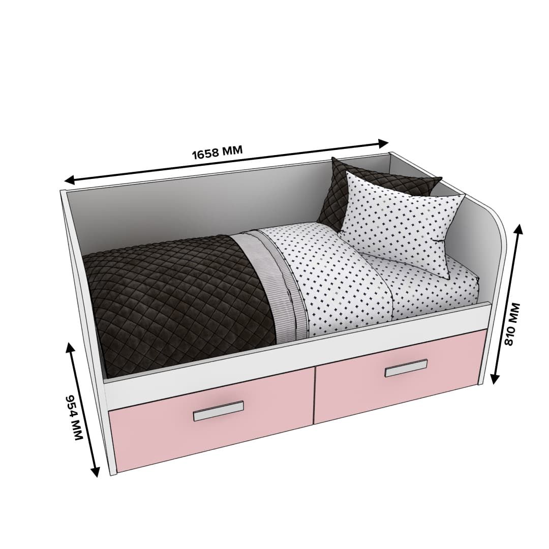 Кровать односпальная Т902.6, 80х160 