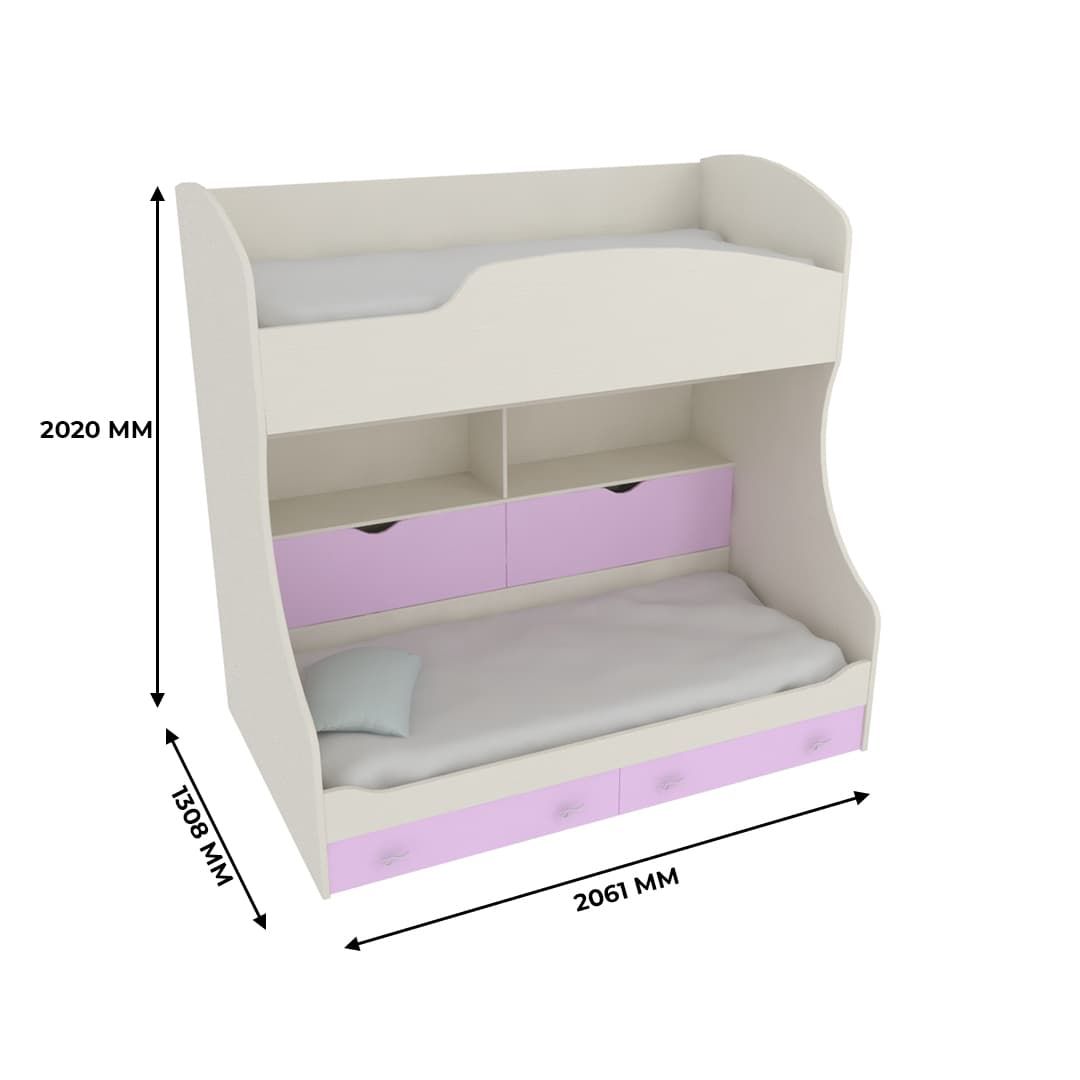 Кровать двухъярусная S905.1, 90х200 L/R 