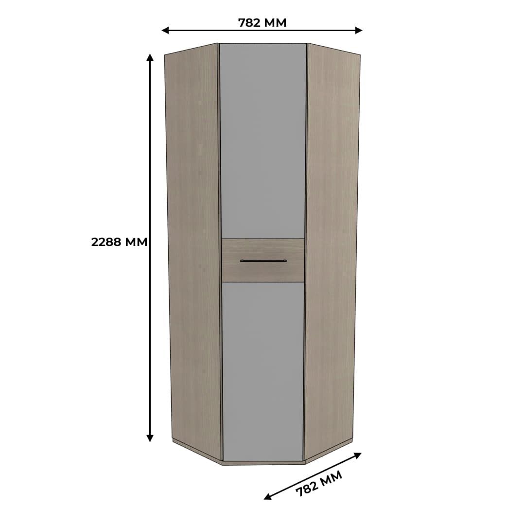 Шкаф угловой равносторонний со вставкой NG218 L/R